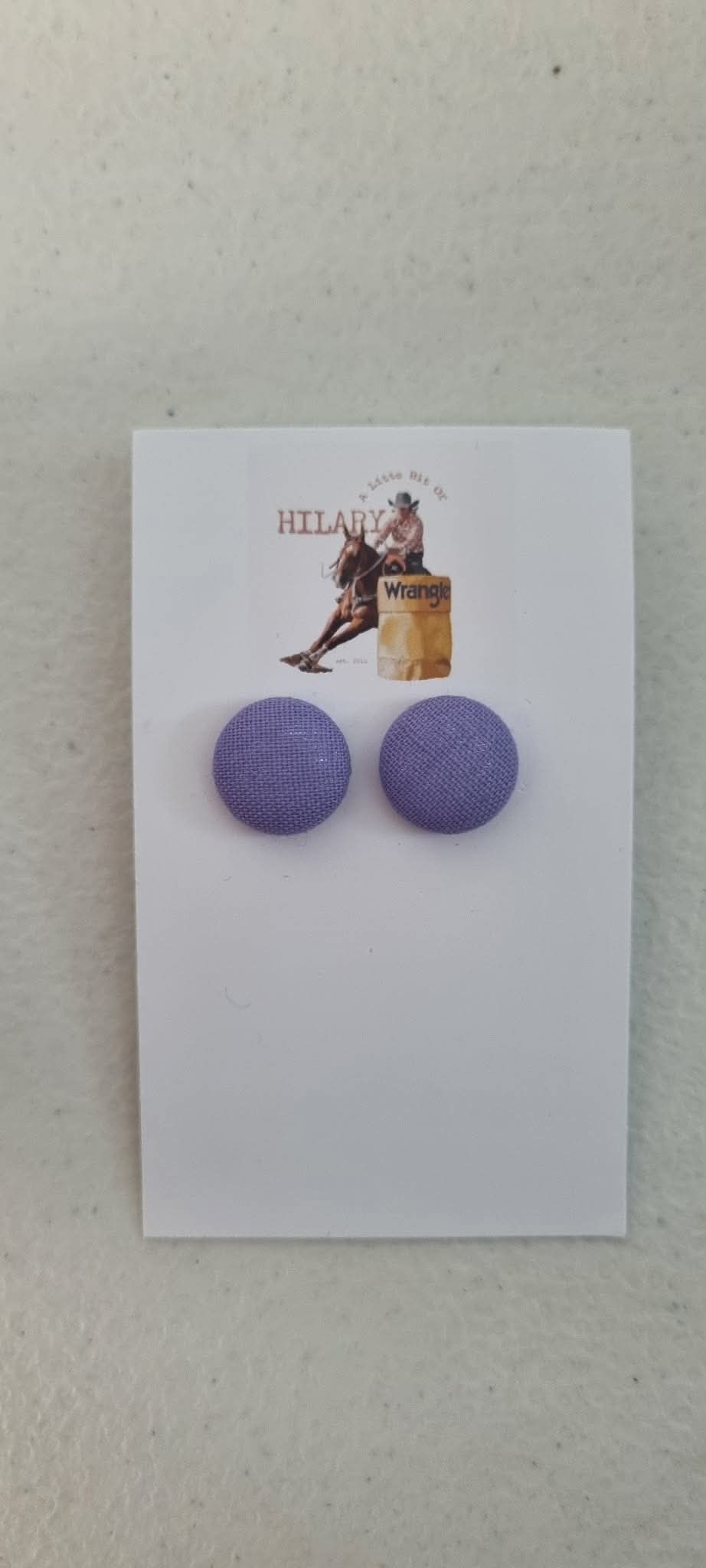 LBOH - Button Earrings 15mm