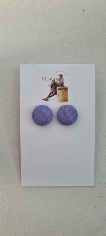 LBOH - Button Earrings 15mm
