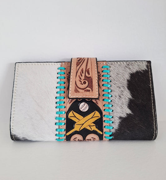 BNB Genuine Leather & Cow Hide Wallet