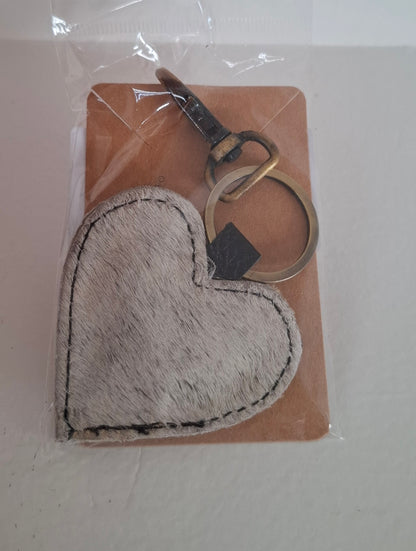 BNB Cow Hide Key Ring