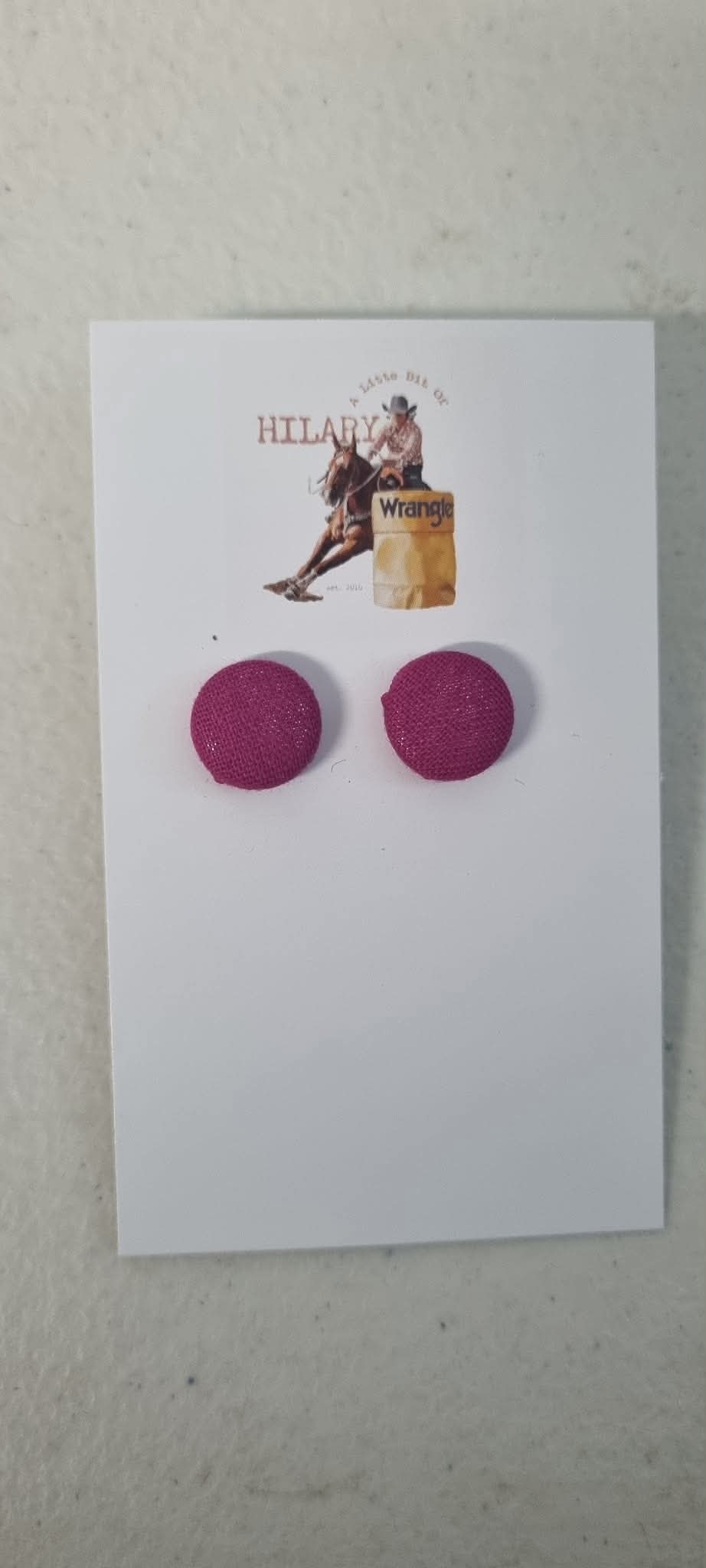 LBOH - Button Earrings 12mm