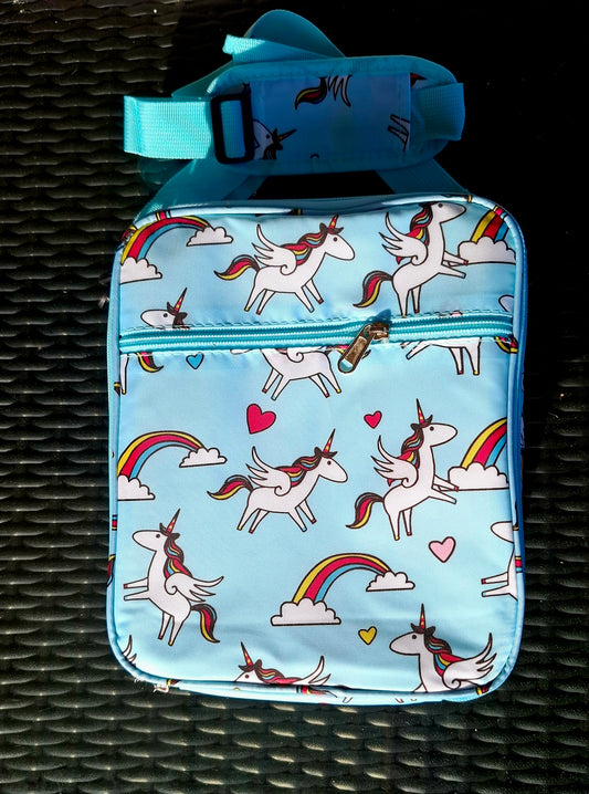 SS Insulated Cooler Bag - Blue Unicorns