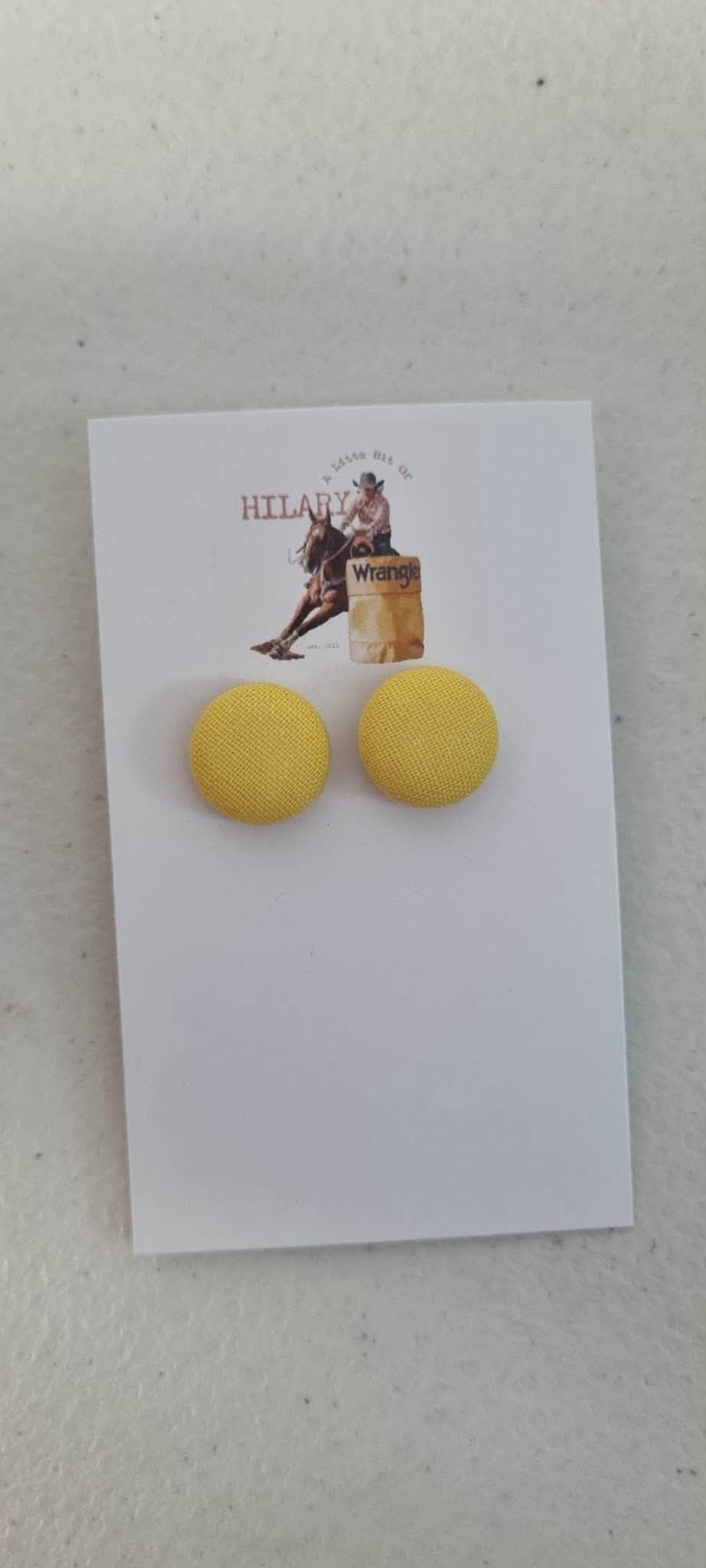 LBOH - Button Earrings 15mm