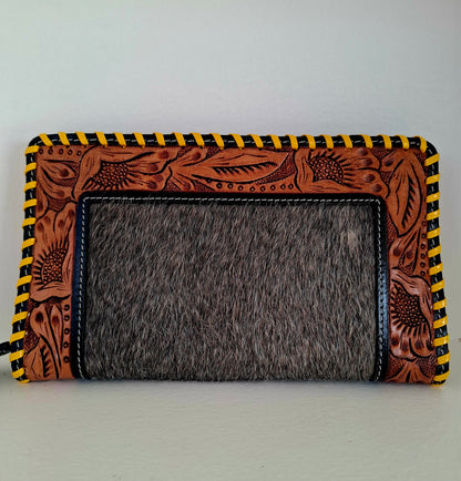 BNB Genuine Cow Hide Clutch Purse