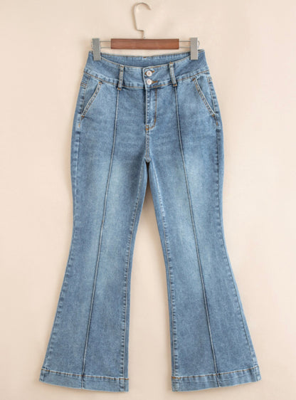 BNB Jeans - HW Piping Trim Bootcut Jeans