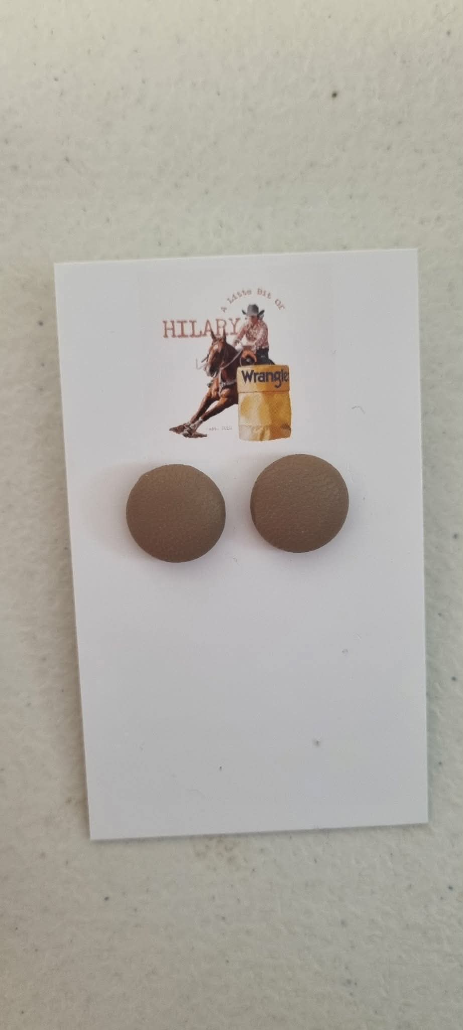 LBOH - Button Earrings 15mm