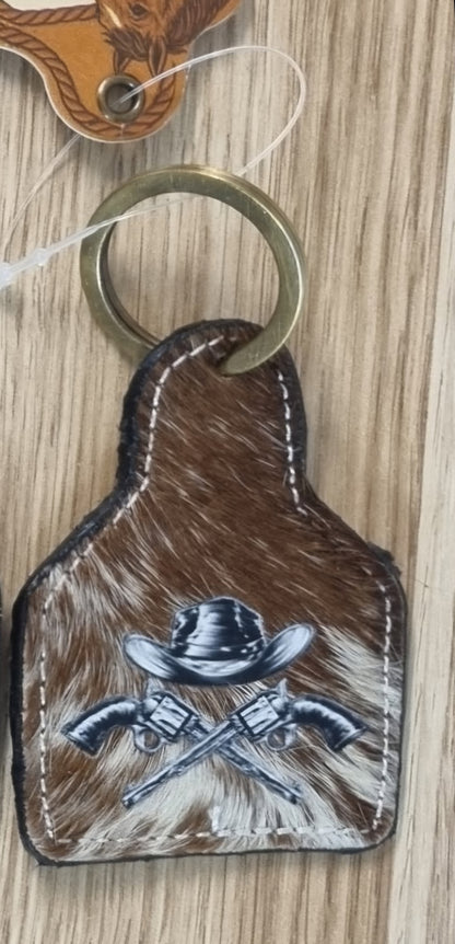 WL Cow Hide Key Ring(SECONDS)