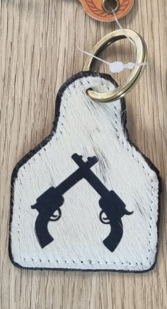 WL Cow Hide Key Ring(SECONDS)