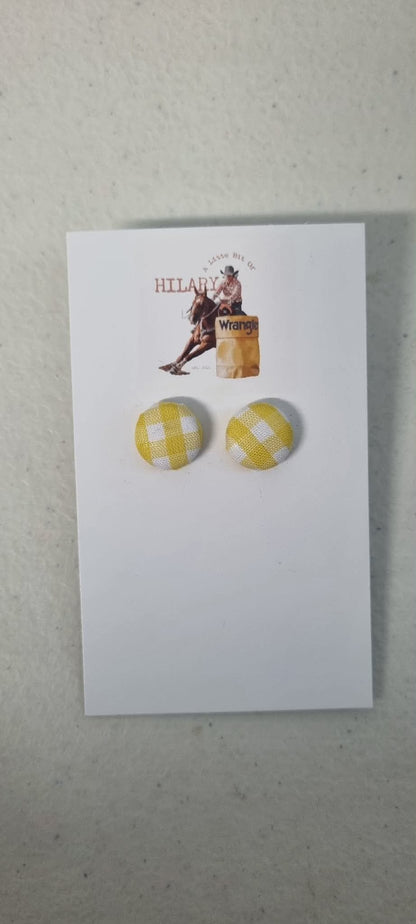 LBOH - Button Earrings 12mm